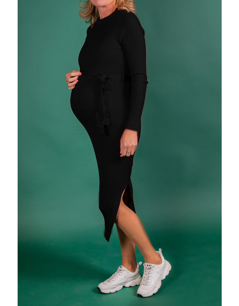 Love2Wait Love2Wait Jurk - knitted met riem - C242051 004