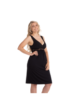 Carriwell Carriwell Nachthemd - Zwangerschap en Borstvoeding - Zwart