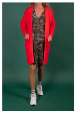 Love2Wait Love2Wait Cardigan Knitted Pockets - Red C242053 012