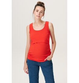 Noppies Noppies voedingstop - tanktop Jamee - Tangerine Tango rood