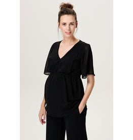 Noppies Noppies zwangerschap & Voedingsblouse Alisa - Zwart