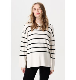 Noppies Noppies Voedingstrui Jair - twin rib - Wit gestreept