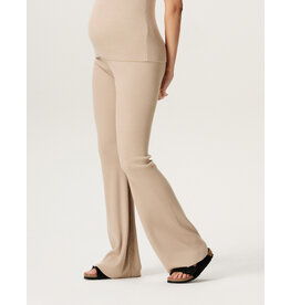 Noppies Noppies flared broek Sierra - rib knit white pepper