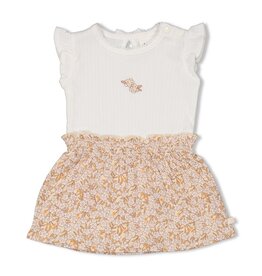 Feetje Baby Feetje meisje Jurk geprint - Flower Field - Creme