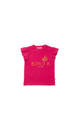 Your Wishes Baby & Peuter kleding Your Wishes T-shirt Bon Dia - front print - sorbet