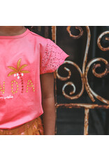 Your Wishes Baby & Peuter kleding Your Wishes T-shirt Bon Dia - front print - sorbet