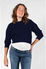 Love2Wait Love2Wait Trui - knit - cropped - Navy B999062 006