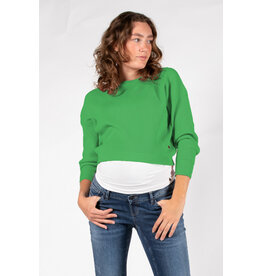Love2Wait Love2Wait zwangerschapstrui - knit - cropped - green