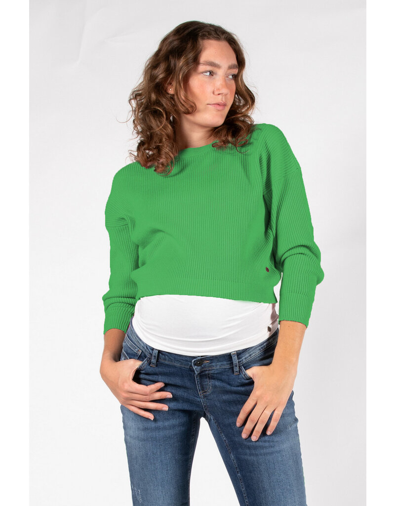 Love2Wait Love2Wait Trui - knit - cropped - Green -  B999062 014