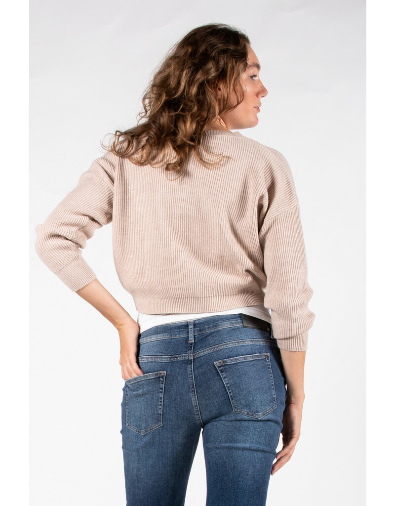 Love2Wait Love2Wait Trui - knit - cropped - Sand -  B999062 050