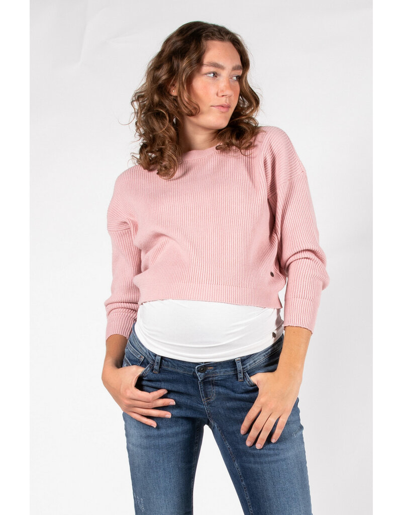 Love2Wait Love2Wait Trui - knit - cropped - Blush -  B999062 067