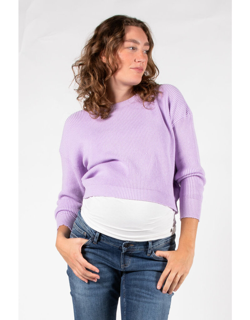 Love2Wait Love2Wait Trui - knit - cropped - Lilac -  B999062 069