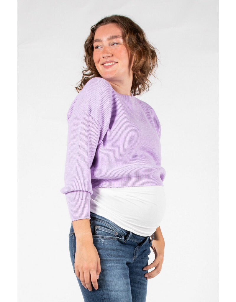 Love2Wait Love2Wait Trui - knit - cropped - Lilac -  B999062 069