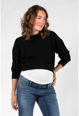 Love2Wait Love2Wait Trui - knit - cropped - black -  B999062 004