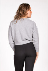 Love2Wait Love2Wait Trui - knit - cropped - grey -  B999062 002