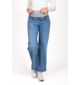 Love2Wait Love2Wait zwangerschapsjeans Wide Leg - Used Wash