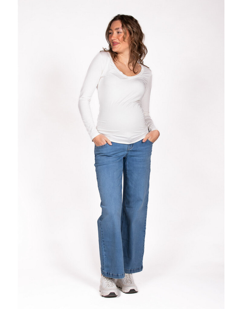 Love2Wait Love2Wait jeans Julia Wide Leg - Used Wash - B999031 026