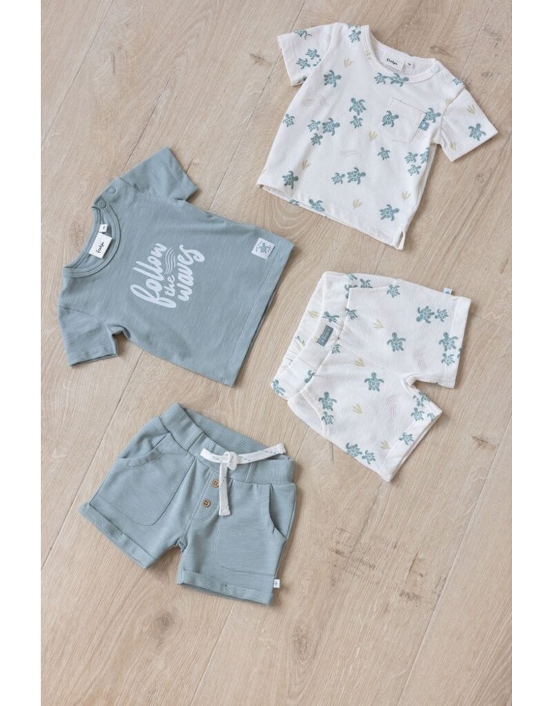 Feetje Baby Feetje Short - Turtelly Cool - zeegroen - 52100416