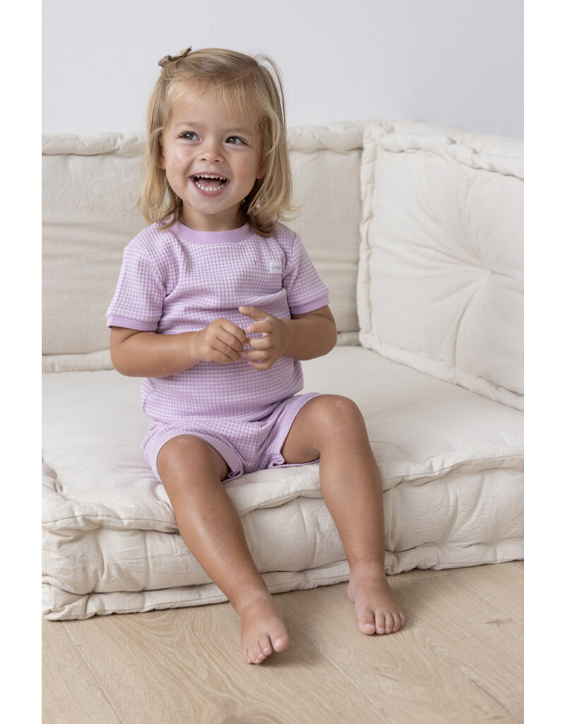 Feetje Baby Feetje Pyjama Shortama Wafel Summer Special Lila