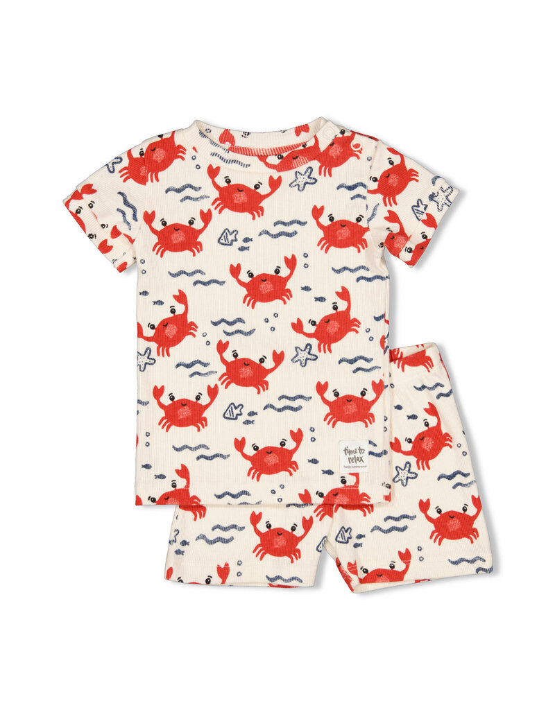 Feetje Baby Feetje Pyjama - Shortama - Cooper Crab - limited