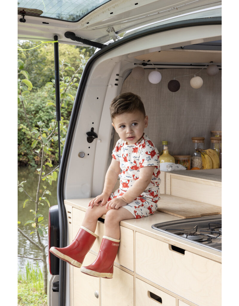 Feetje Baby Feetje Pyjama - Shortama - Cooper Crab - limited