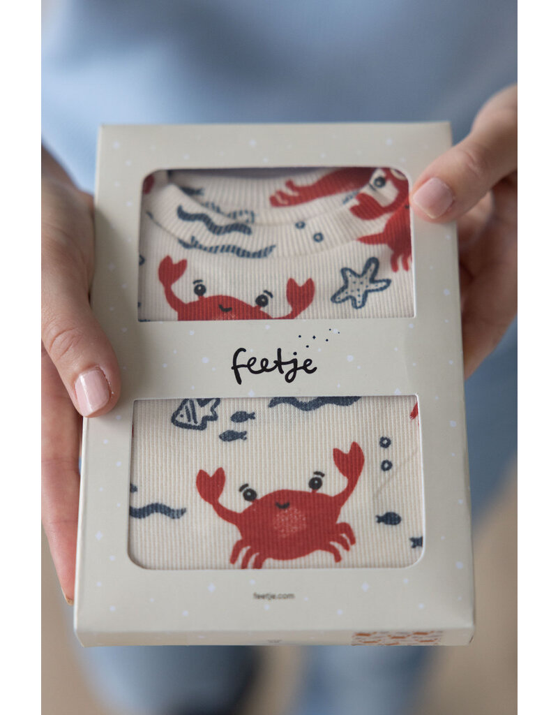 Feetje Baby Feetje Pyjama - Shortama - Cooper Crab - limited