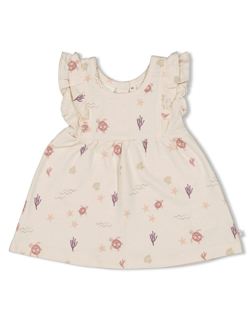 Feetje Baby Feetje Jurk ruches AOP - Starfish Wishes - offwhite - 51400543