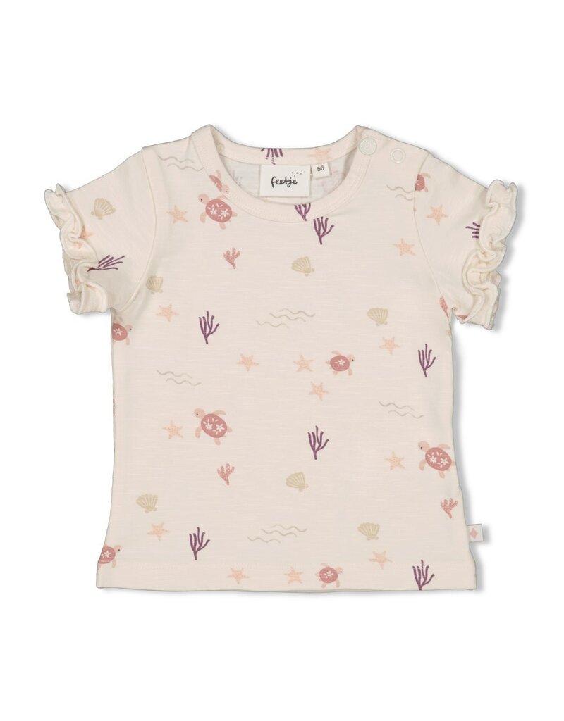 Feetje Baby Feetje T-shirt allover print - Starfish Wishes - Offwhite - 51700927