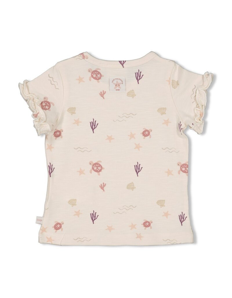 Feetje Baby Feetje T-shirt allover print - Starfish Wishes - Offwhite - 51700927