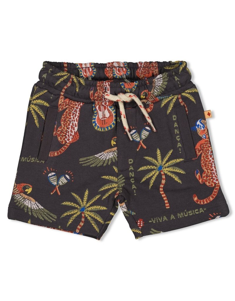 Feetje Baby Feetje Short AOP - Happy Rio  - Antraciet - 52100435