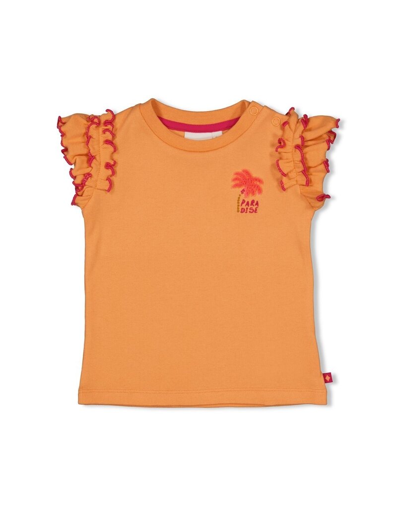 Feetje Baby Feetje T-shirt ruches - Samba Shake - oranje - 51700950