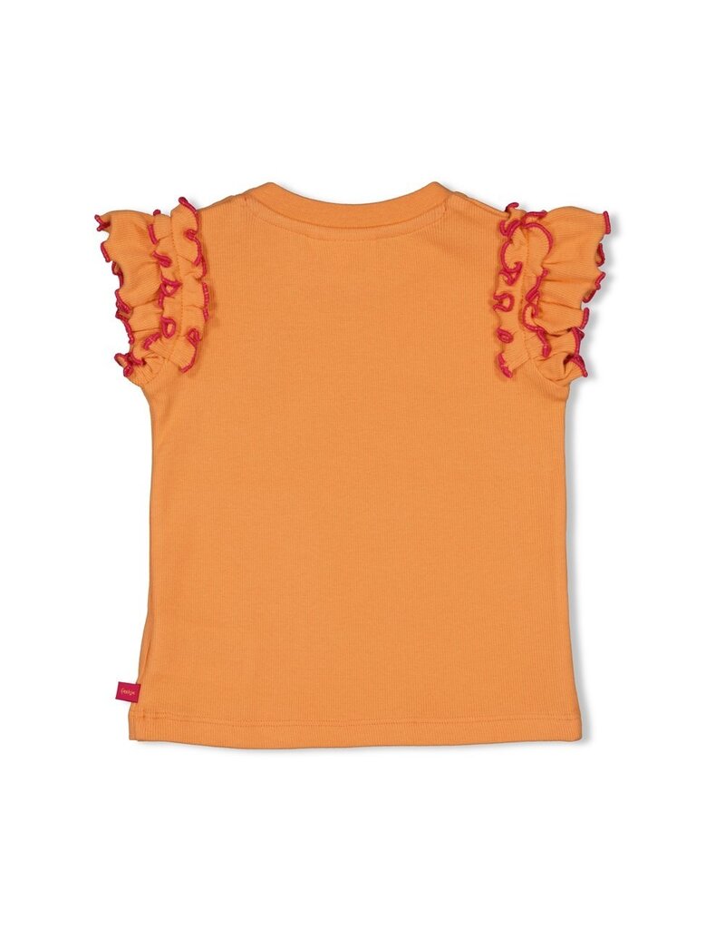 Feetje Baby Feetje T-shirt ruches - Samba Shake - oranje - 51700950