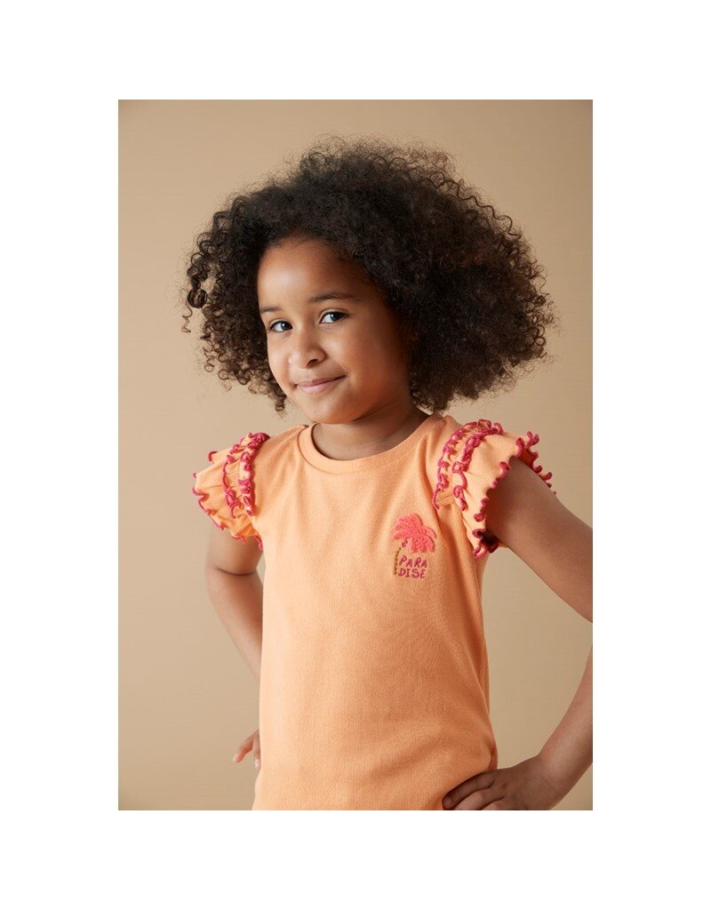 Feetje Baby Feetje T-shirt ruches - Samba Shake - oranje - 51700950