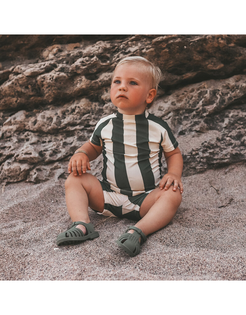 Salted Stories Salted Stories - Swim Shortsleeve - Wide Stripe