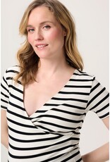 Noppies Noppies shirt - nursing - Sanson - cream gestreept 50N0013 N340