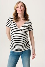 Noppies Noppies shirt - nursing - Sanson - cream gestreept 50N0013 N340
