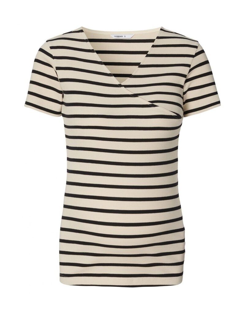 Noppies Noppies shirt - nursing - Sanson - cream gestreept 50N0013 N340