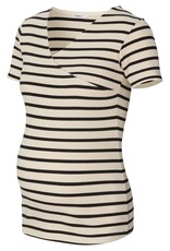 Noppies Noppies shirt - nursing - Sanson - cream gestreept 50N0013 N340