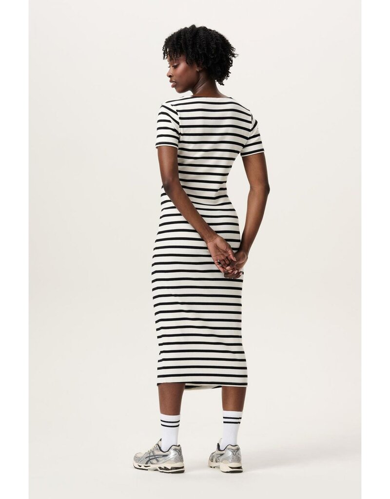 Noppies Noppies dress - nursing - Soiree- cream gestreept 50N0412 N340