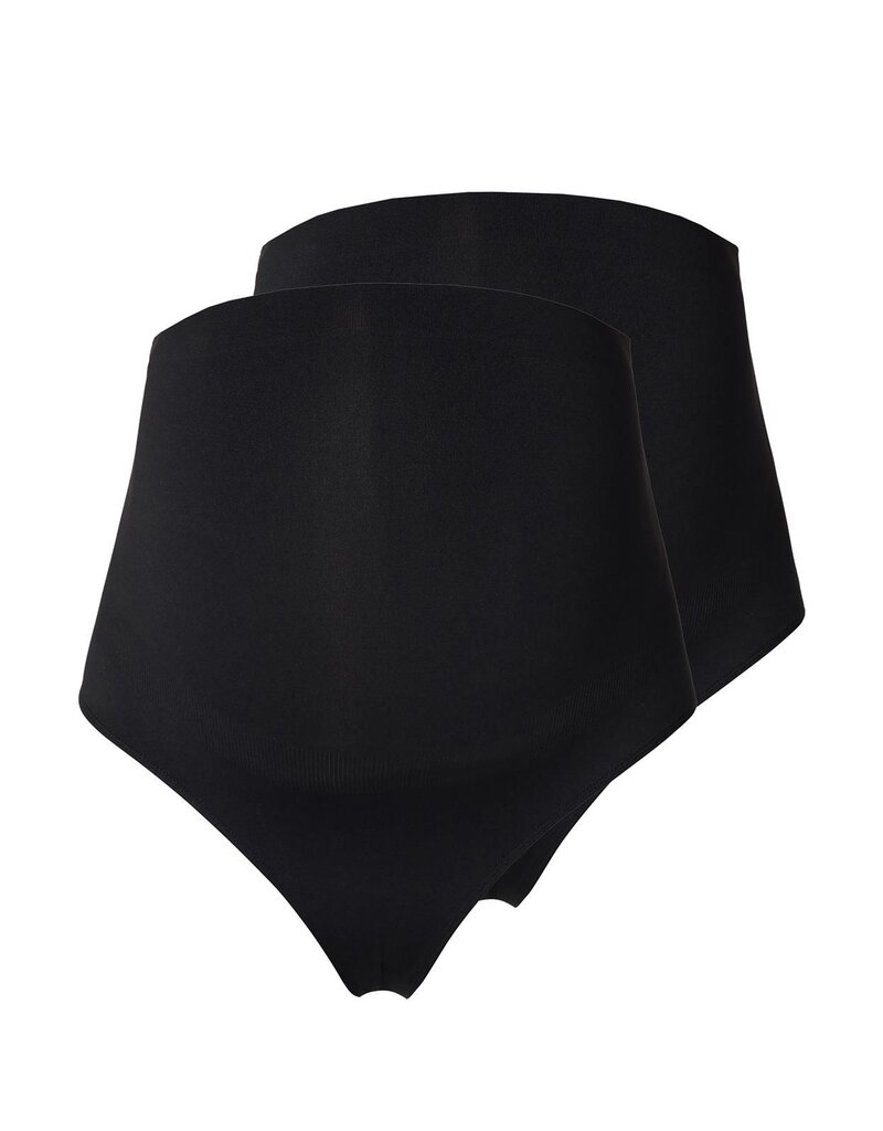 Noppies Noppies Naadloze string 2- pack Simi - Black 50N4110 P090