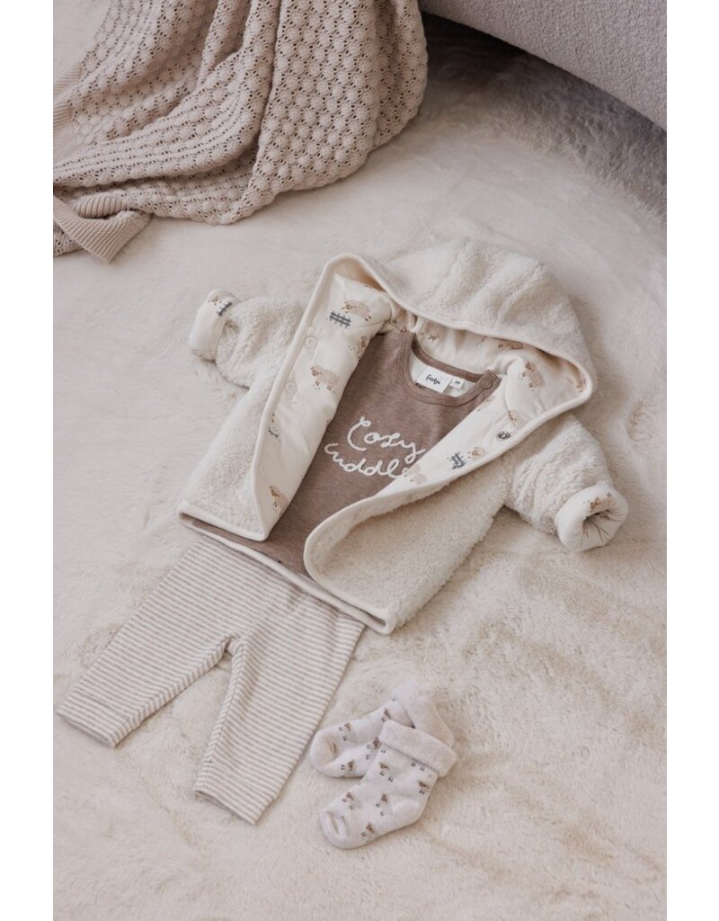 Feetje Baby Feetje Broek gestreept - Sleepy Sheepy - Taupe Melange - 52202373