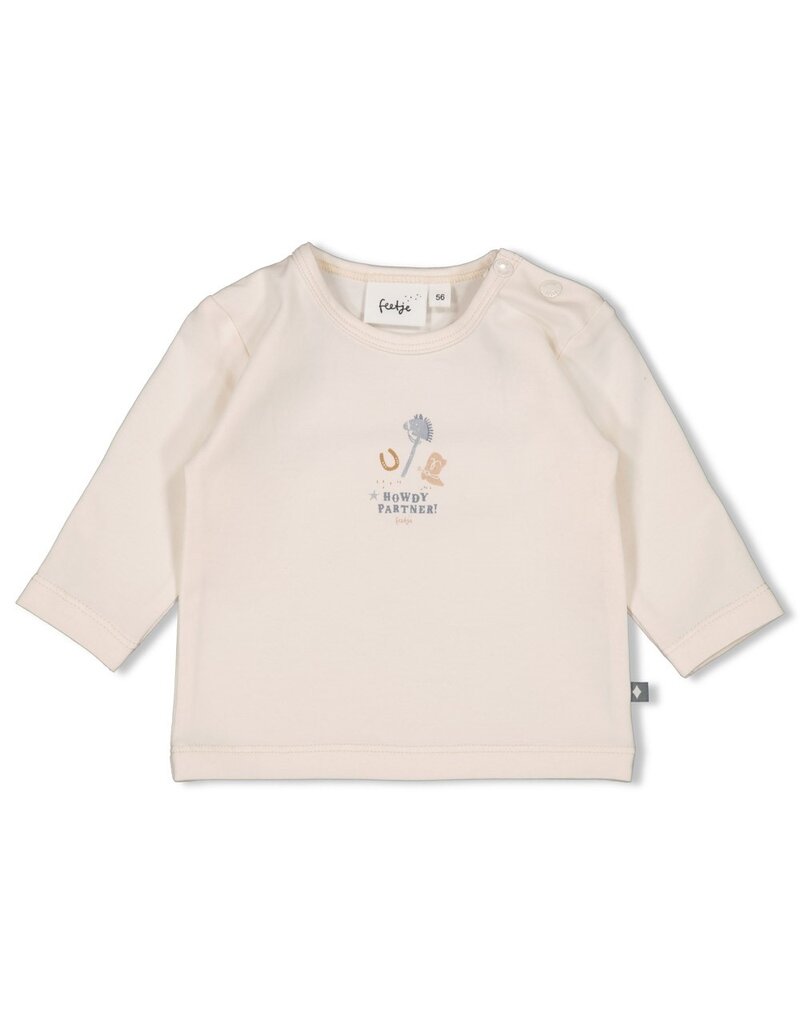 Feetje Baby Feetje Jongen - Shirt met front print - Howdy - Offwhite - 51602602