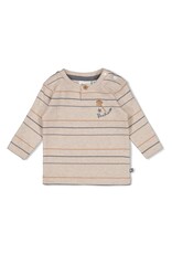 Feetje Baby Feetje Jongen - Shirt gestreept - Howdy - Taupe melange - 51602604