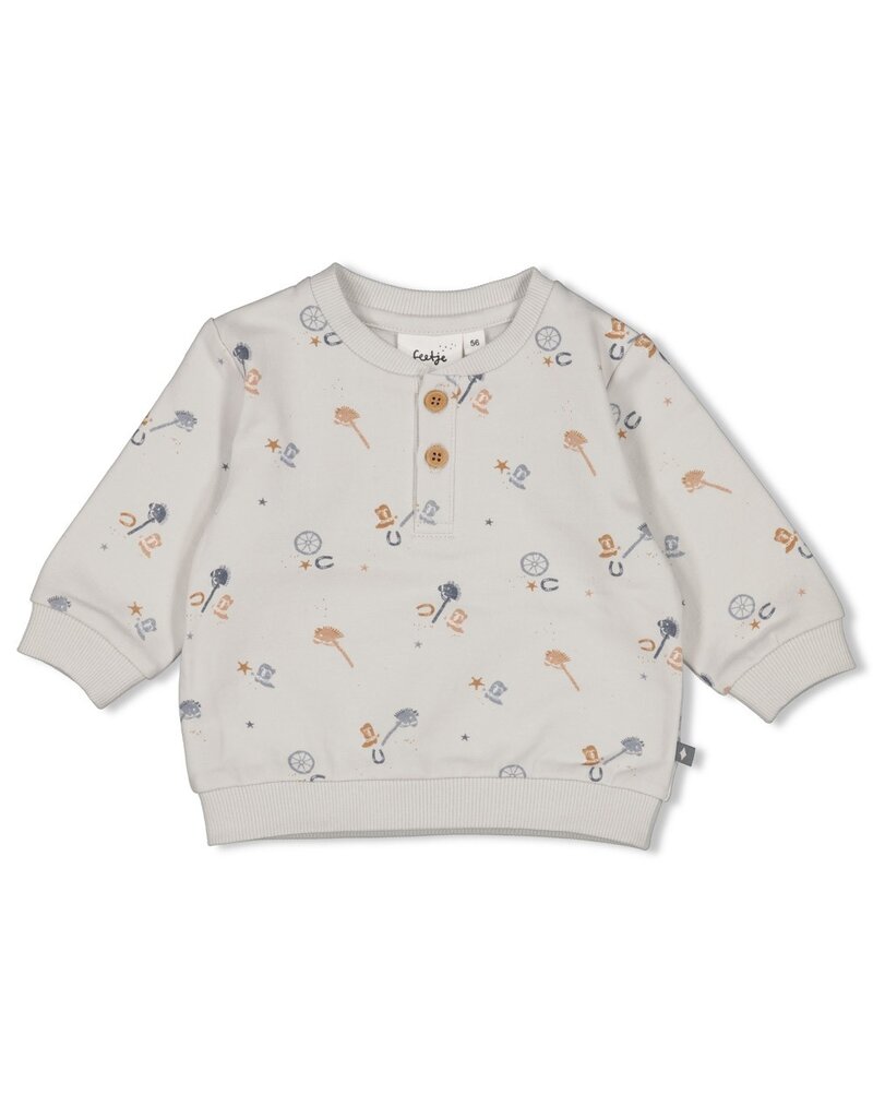 Feetje Baby Feetje Jongen - Sweater AOP - Howdy - Blauw - 51602607