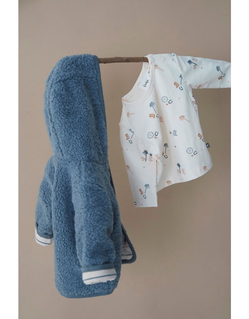 Feetje Baby Feetje Jongen - Jasje Boucle reversible - Howdy - Blauw - 51800353