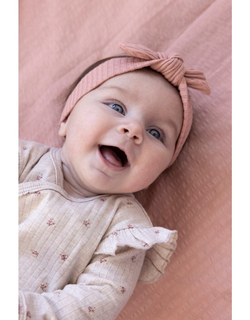 Feetje Baby Feetje Meisje - Haarband  Ajour Rib - Morning Sun - Roze - 53100689