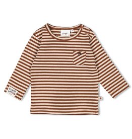 Feetje Baby Feetje Jongen - Shirt gestreept - Wild World - Bruin