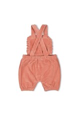 Feetje Baby Feetje - Tuinbroek kort Velours - Woodland Bloom - Mauve - 51100098