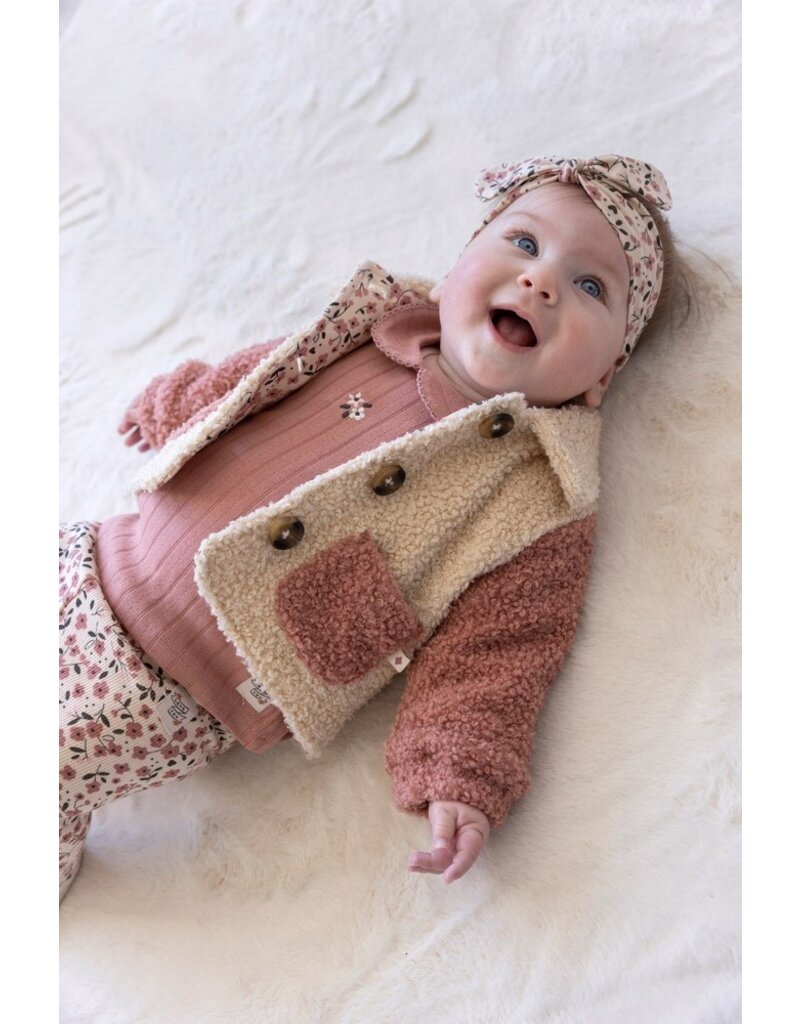 Feetje Baby Feetje Meisje - Jasje Boucle - Woodland Bloom - Offwhite - 51300534