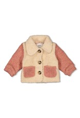 Feetje Baby Feetje Meisje - Jasje Boucle - Woodland Bloom - Offwhite - 51300534